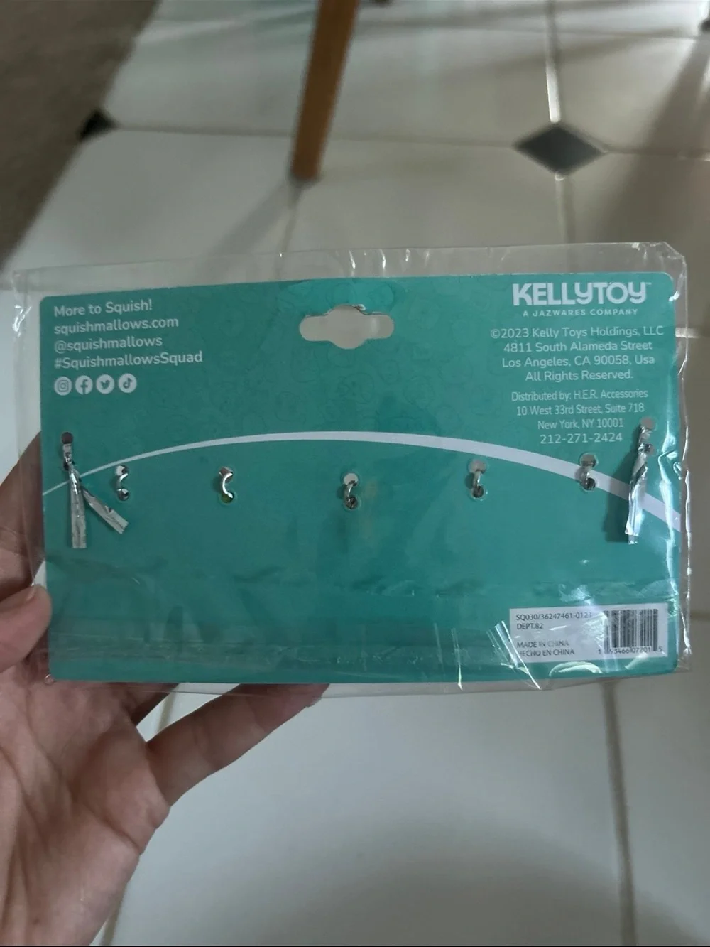 Squishmallows interchangeable charm set